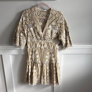 Sandro Paris Gupiure Lace Dress